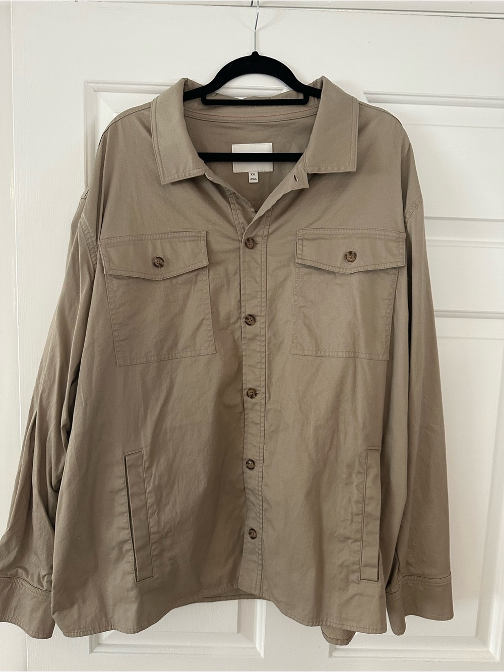 Banana Republic Factory Men's Light Khaki Shirt Jacket